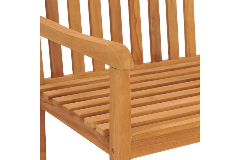 havebænk 180 cm massivt teaktræ - Brun - Havemøbler - Havesofaer & bænke - Udendørs bænk & havebænk