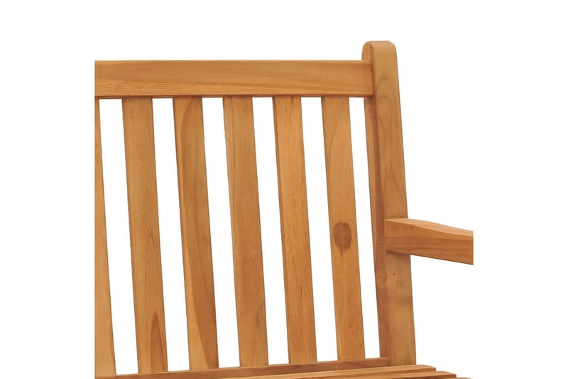 havebænk 180 cm massivt teaktræ - Brun - Havemøbler - Havesofaer & bænke - Udendørs bænk & havebænk