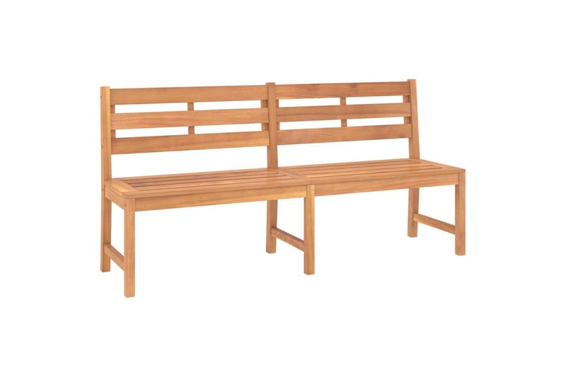 havebænk 180 cm massivt teaktræ - Brun - Havemøbler - Havesofaer & bænke - Udendørs bænk & havebænk