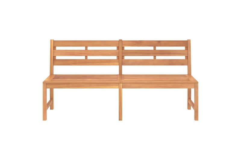 havebænk 180 cm massivt teaktræ - Brun - Havemøbler - Havesofaer & bænke - Udendørs bænk & havebænk