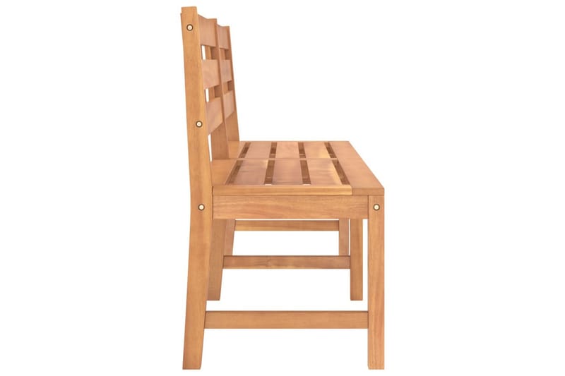 havebænk 180 cm massivt teaktræ - Brun - Havemøbler - Havesofaer & bænke - Udendørs bænk & havebænk