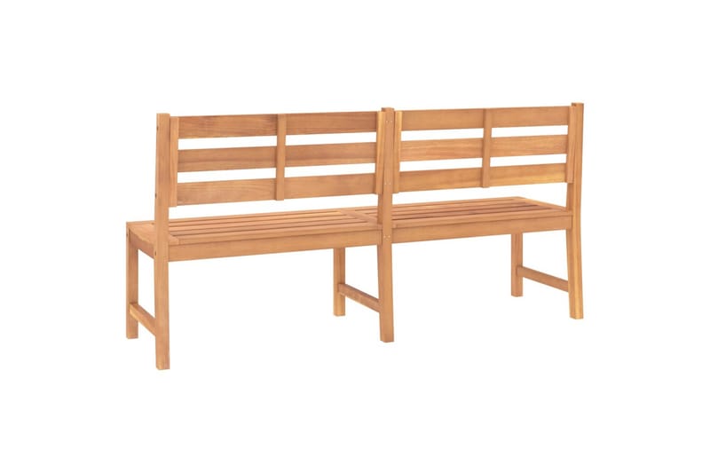 havebænk 180 cm massivt teaktræ - Brun - Havemøbler - Havesofaer & bænke - Udendørs bænk & havebænk