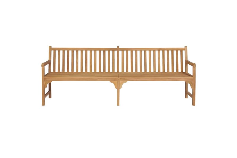 havebænk 228 cm massivt teaktræ - Brun - Havemøbler - Havesofaer & bænke - Udendørs bænk & havebænk
