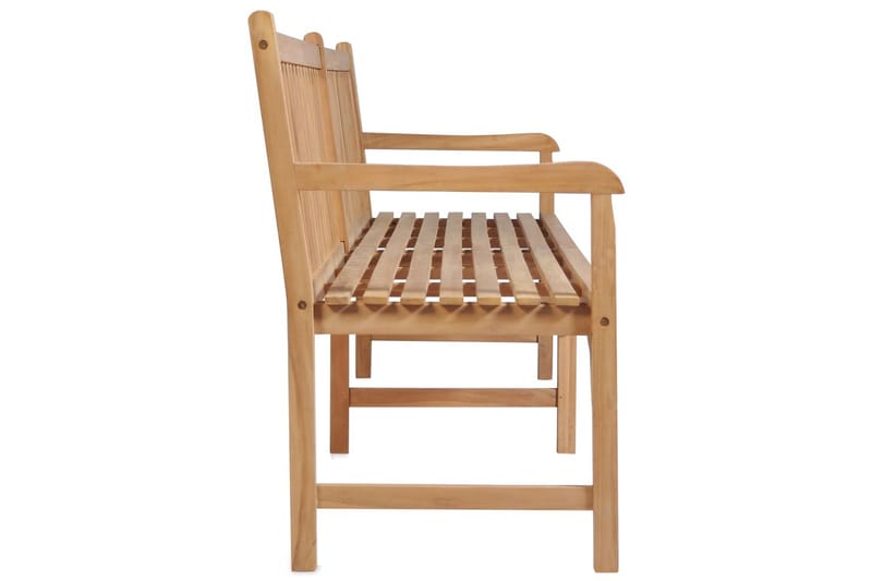 havebænk 228 cm massivt teaktræ - Brun - Havemøbler - Havesofaer & bænke - Udendørs bænk & havebænk