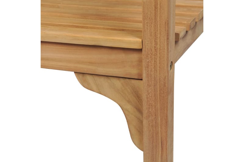 havebænk 228 cm massivt teaktræ - Brun - Havemøbler - Havesofaer & bænke - Udendørs bænk & havebænk