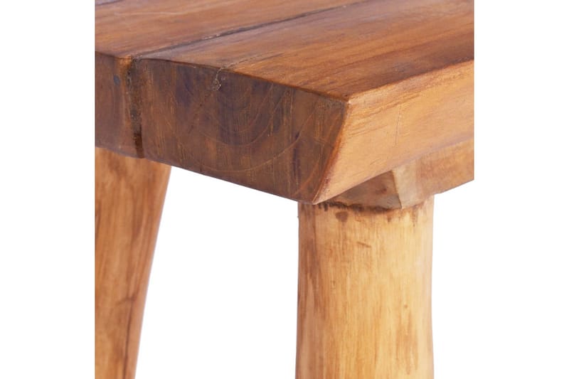 Havebænk 80 cm Massivt Teaktræ - Havemøbler - Havesofaer & bænke - Udendørs bænk & havebænk