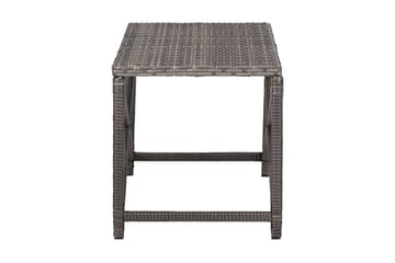 Havebænk 80 Cm Polyrattan Grå - Grå - Havemøbler - Havesofaer & bænke - Udendørs bænk & havebænk