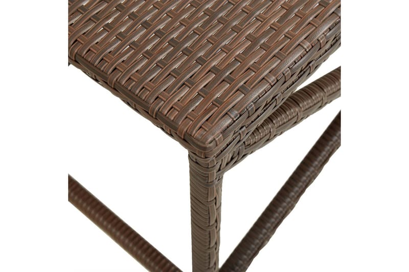 havebænk 80 cm polyrattan brun - Brun - Havemøbler - Havesofaer & bænke - Udendørs bænk & havebænk
