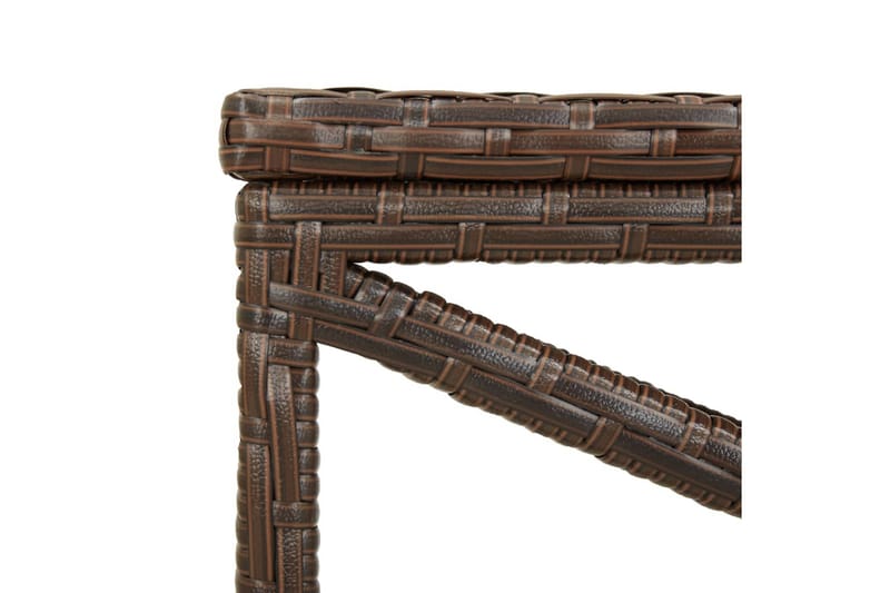 havebænk 80 cm polyrattan brun - Brun - Havemøbler - Havesofaer & bænke - Udendørs bænk & havebænk
