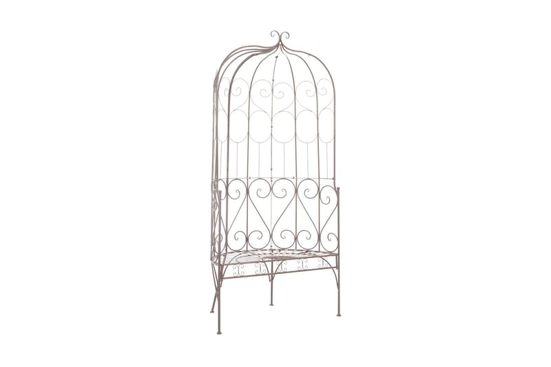 Havebænk 95 Cm Jern Antikbrun - Brun - Havemøbler - Havesofaer & bænke - Udendørs bænk & havebænk