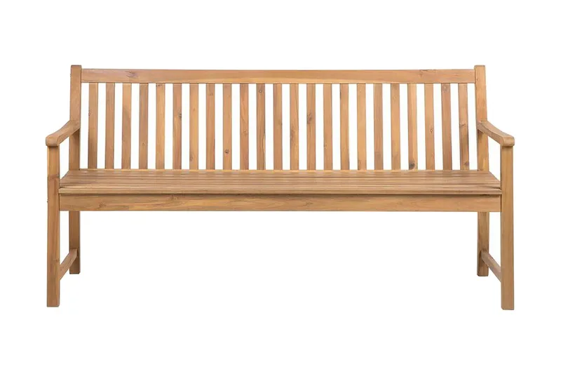 Havebænk akacietræ lysebrun 180 cm VIVARA, Træ/natur