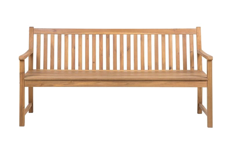 Havebænk akacietræ lysebrun 180 cm VIVARA, Træ/natur