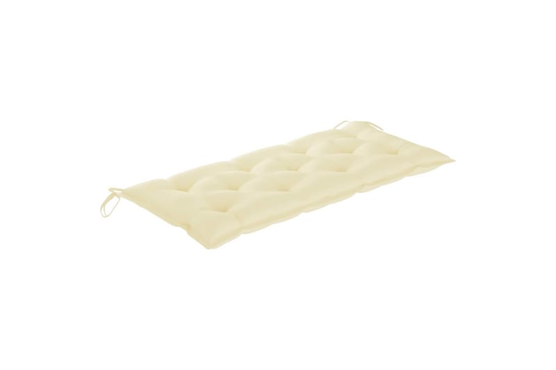 havebænk med hynde 120 cm bambus - Brun - Havemøbler - Havesofaer & bænke - Udendørs bænk & havebænk