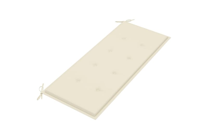 havebænk med hynde 120 cm bambus - Brun - Havemøbler - Havesofaer & bænke - Udendørs bænk & havebænk