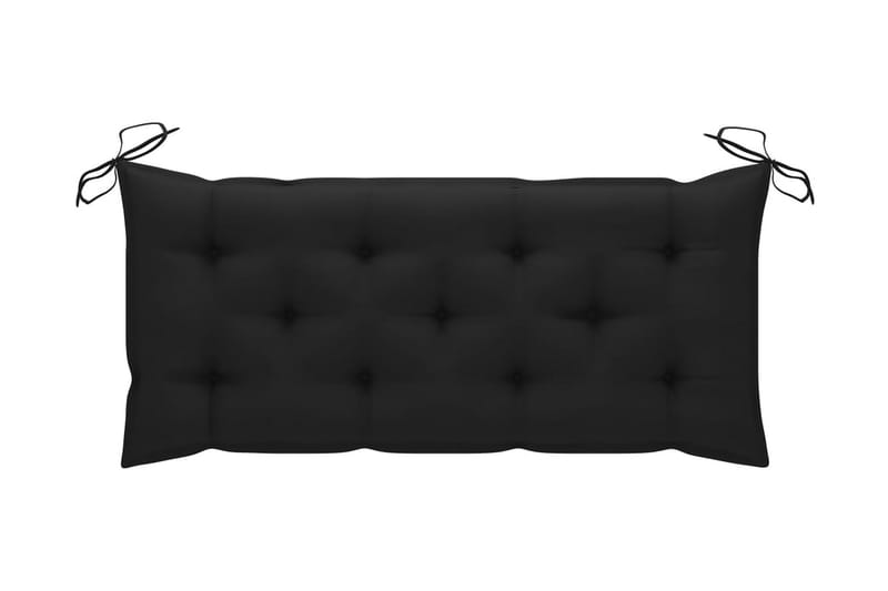 havebænk med hynde 120 cm bambus - Brun - Havemøbler - Havesofaer & bænke - Udendørs bænk & havebænk