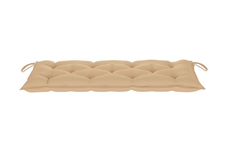havebænk med hynde 120 cm bambus - Brun - Havemøbler - Havesofaer & bænke - Udendørs bænk & havebænk