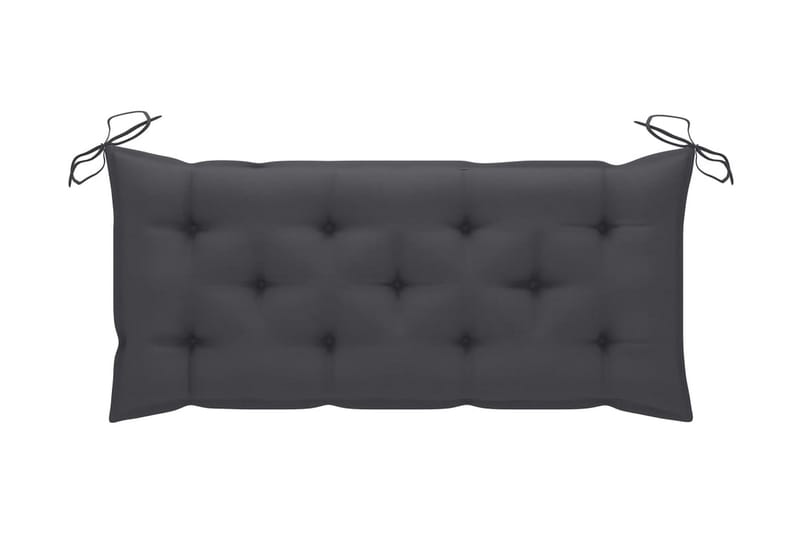 havebænk med hynde 120 cm bambus - Brun - Havemøbler - Havesofaer & bænke - Udendørs bænk & havebænk
