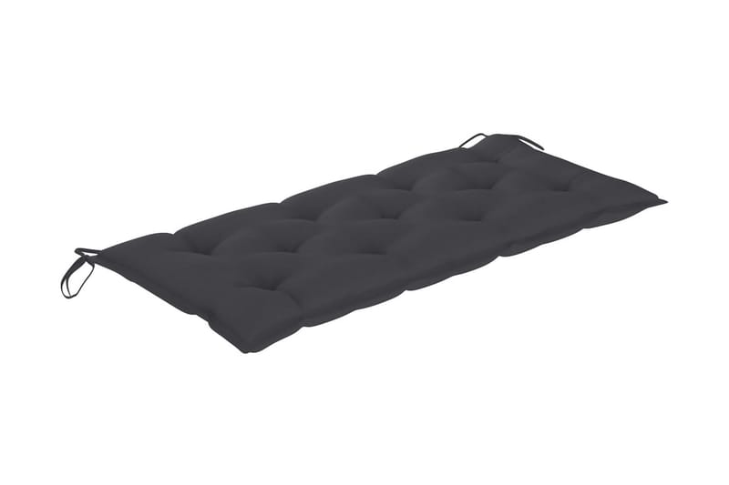 havebænk med hynde 120 cm bambus - Brun - Havemøbler - Havesofaer & bænke - Udendørs bænk & havebænk