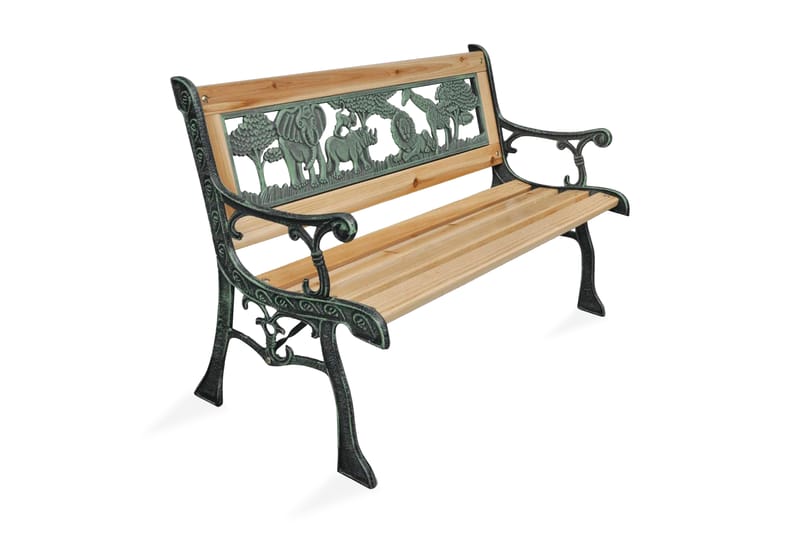 Havebænk Til Børn 80 Cm Træ - Brun - Havemøbler - Havesofaer & bænke - Udendørs bænk & havebænk