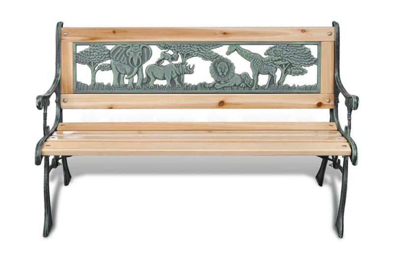 Havebænk Til Børn 80 Cm Træ - Brun - Havemøbler - Havesofaer & bænke - Udendørs bænk & havebænk