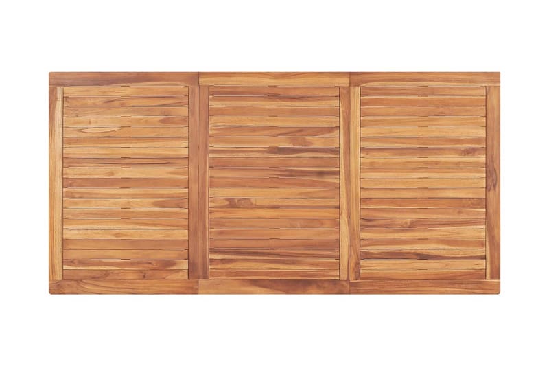 Havebord 180x90x77 cm massivt teaktræ - Havemøbler - Havesofaer & bænke - Udendørs bænk & havebænk