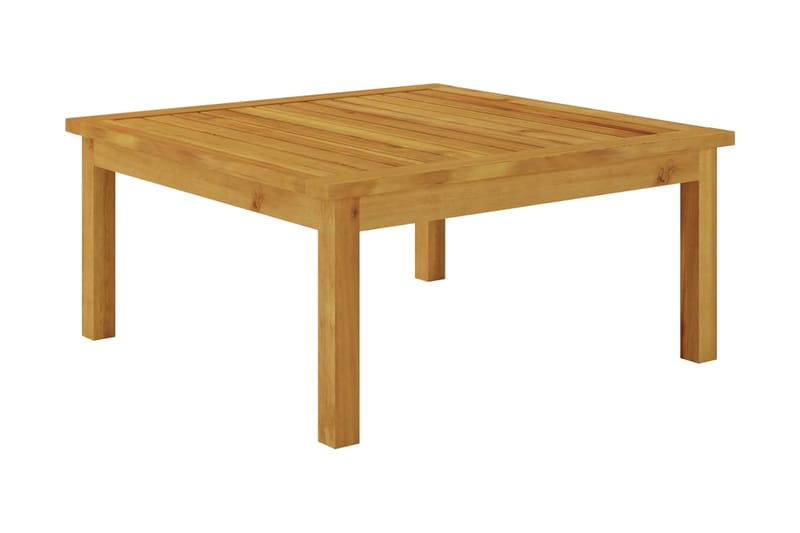 Havebord 63x63x30 cm massivt Akacietræ - Brun - Havemøbler - Havesofaer & bænke - Udendørs bænk & havebænk