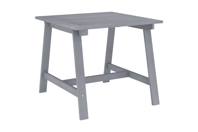 Havebord 88x88x74 cm massivt Akacietræ Grå - Grå - Havemøbler - Havesofaer & bænke - Udendørs bænk & havebænk