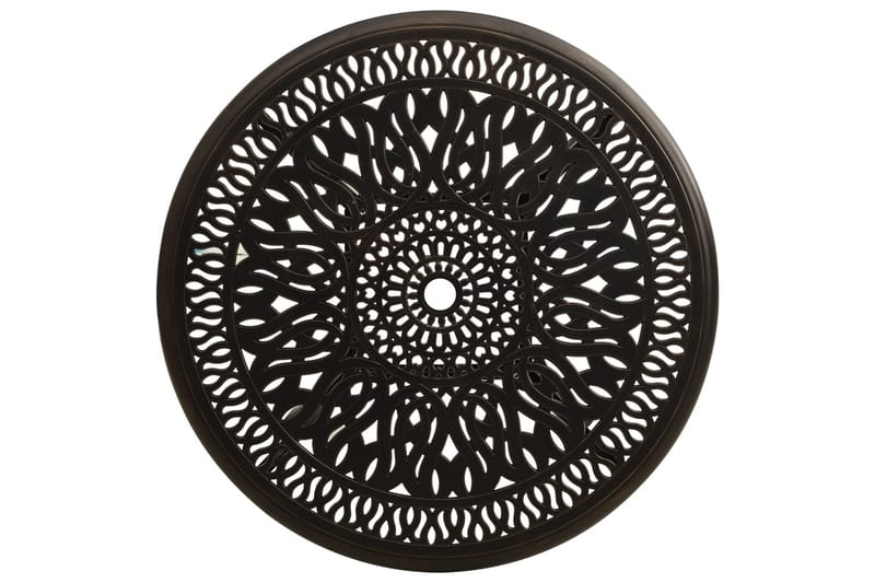 Havebord 90x90x74 cm Støbt Aluminium Bronzefarvet - Brun - Havemøbler - Havesofaer & bænke - Udendørs bænk & havebænk