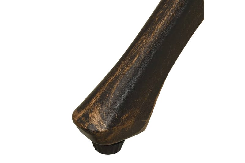 Havebord 90x90x74 cm Støbt Aluminium Bronzefarvet - Brun - Havemøbler - Havesofaer & bænke - Udendørs bænk & havebænk