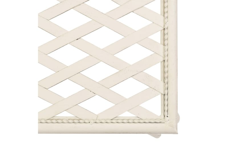 Havechaiselong 128 Cm Metal Antik Hvid - Hvid - Havemøbler - Havesofaer & bænke - Udendørs bænk & havebænk
