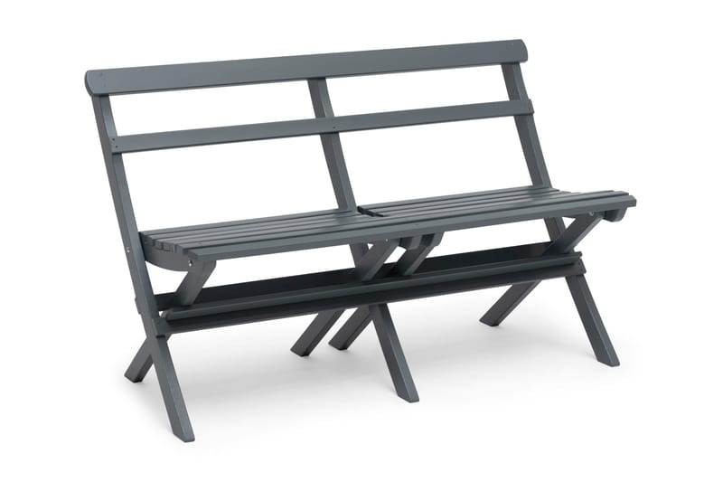 Hillerstorp Torpet Havebænk, Fyrretræ/Grå