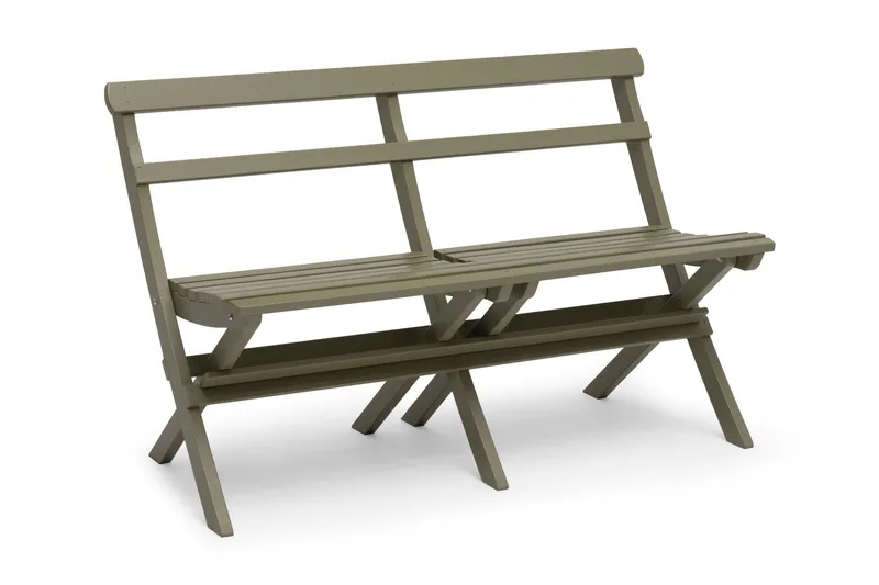 Hillerstorp Torpet Havebænk, Fyrretræ/Grøn