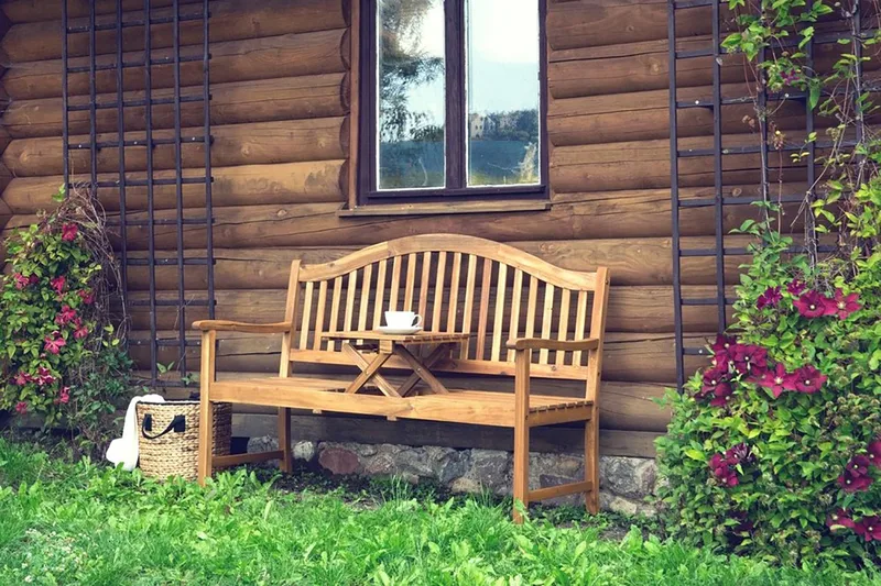 Hilo Havebænk 150 cm - Træ / natur - Havemøbler - Havesofaer & bænke - Udendørs bænk & havebænk