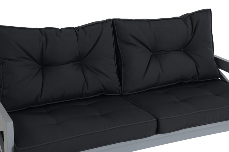 Husarn Udendørsbænk med Hynde Mat Grå - KWA - Havemøbler - Havesofaer & bænke - Udendørs bænk & havebænk