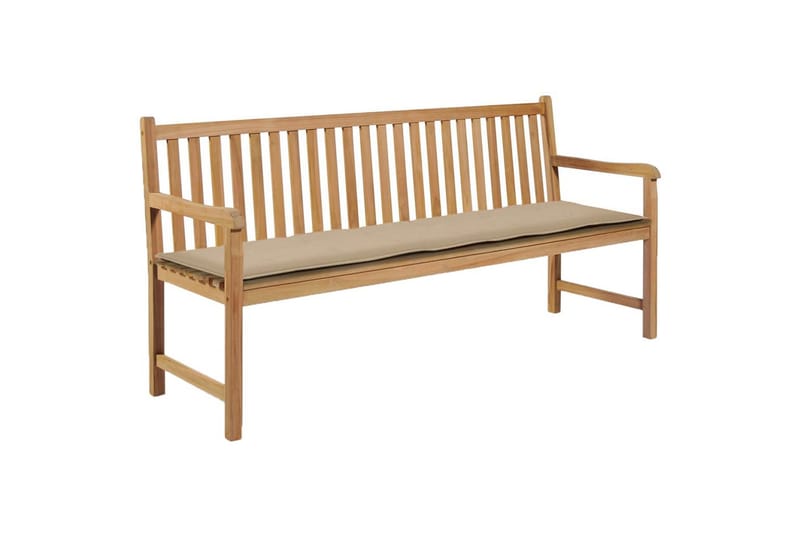 Hynde Til Havebænk 180x50x3 cm Beige - Beige - Havemøbler - Havesofaer & bænke - Udendørs bænk & havebænk