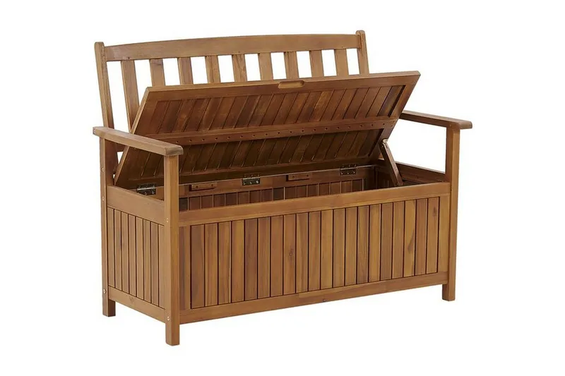 Jaraicejo Havebænk med Opbevaring - Brun - Havemøbler - Havesofaer & bænke - Udendørs bænk & havebænk