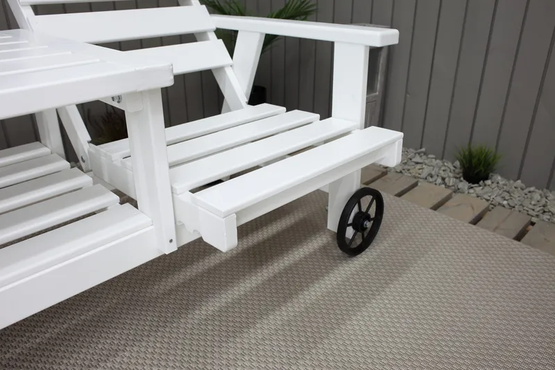 KIngdom Havebænk 177 cm - Hvid - Havemøbler - Havesofaer & bænke - Udendørs bænk & havebænk