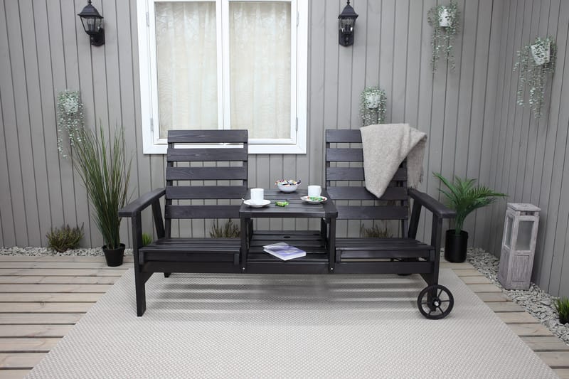 KIngdom Havebænk 177 cm - Mørkeblå - Havemøbler - Havesofaer & bænke - Udendørs bænk & havebænk