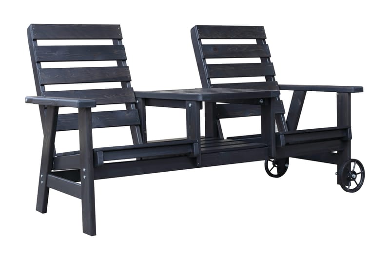 KIngdom Havebænk 177 cm - Mørkeblå - Havemøbler - Havesofaer & bænke - Udendørs bænk & havebænk