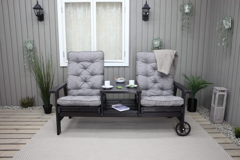 KIngdom Havebænk 177 cm - Mørkeblå - Havemøbler - Havesofaer & bænke - Udendørs bænk & havebænk