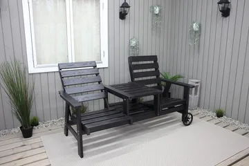 KIngdom Havebænk 177 cm - Mørkeblå - Havemøbler - Havesofaer & bænke - Udendørs bænk & havebænk