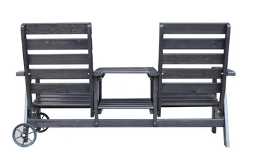 KIngdom Havebænk 177 cm - Mørkeblå - Havemøbler - Havesofaer & bænke - Udendørs bænk & havebænk