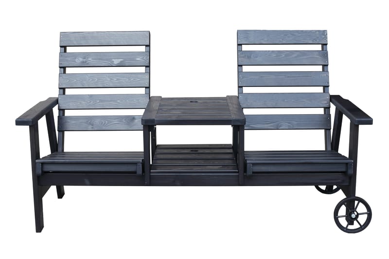 KIngdom Havebænk 177 cm - Mørkeblå - Havemøbler - Havesofaer & bænke - Udendørs bænk & havebænk