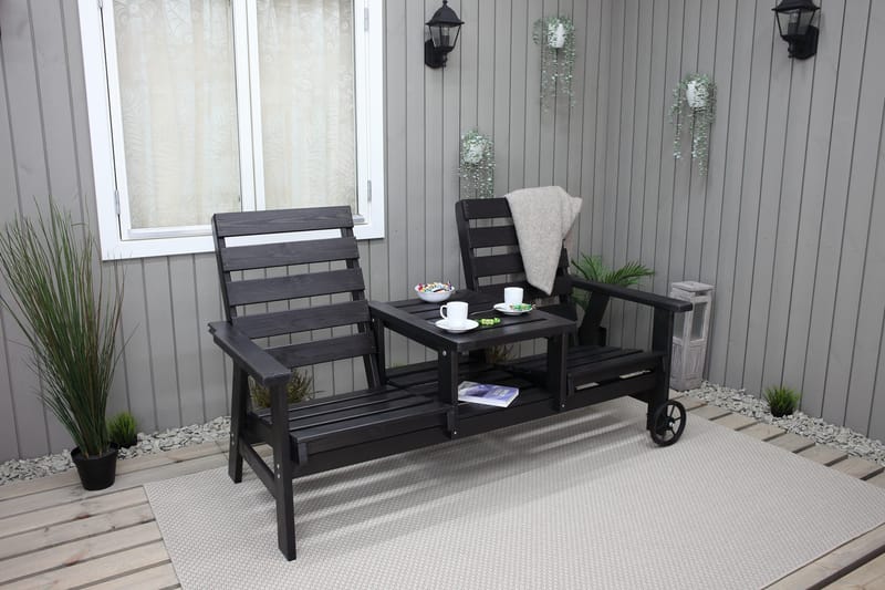 KIngdom Havebænk 177 cm - Mørkeblå - Havemøbler - Havesofaer & bænke - Udendørs bænk & havebænk