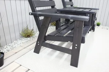 KIngdom Havebænk 177 cm - Mørkeblå - Havemøbler - Havesofaer & bænke - Udendørs bænk & havebænk