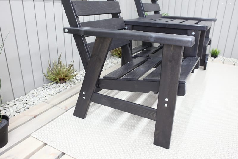 KIngdom Havebænk 177 cm - Mørkeblå - Havemøbler - Havesofaer & bænke - Udendørs bænk & havebænk