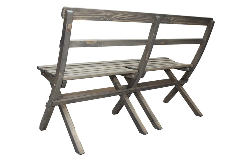 Larios Havebænk 130 cm - Grå - Havemøbler - Havesofaer & bænke - Udendørs bænk & havebænk