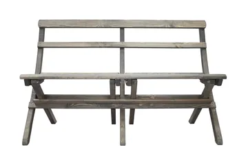 Larios Havebænk 130 cm - Grå - Havemøbler - Havesofaer & bænke - Udendørs bænk & havebænk