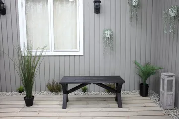 Lietinna Havebænk 100 cm - Mørkeblå - Havemøbler - Havesofaer & bænke - Udendørs bænk & havebænk
