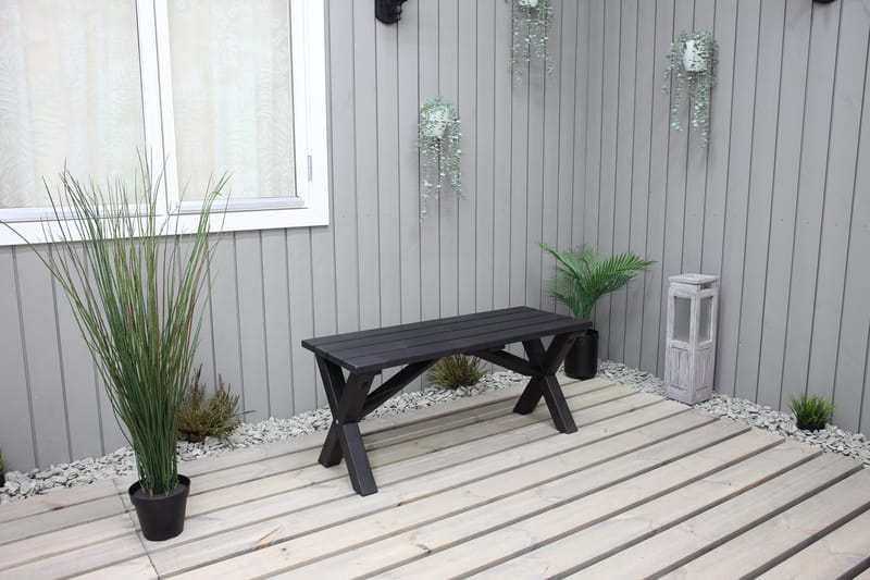 Lietinna Havebænk 100 cm - Mørkeblå - Havemøbler - Havesofaer & bænke - Udendørs bænk & havebænk